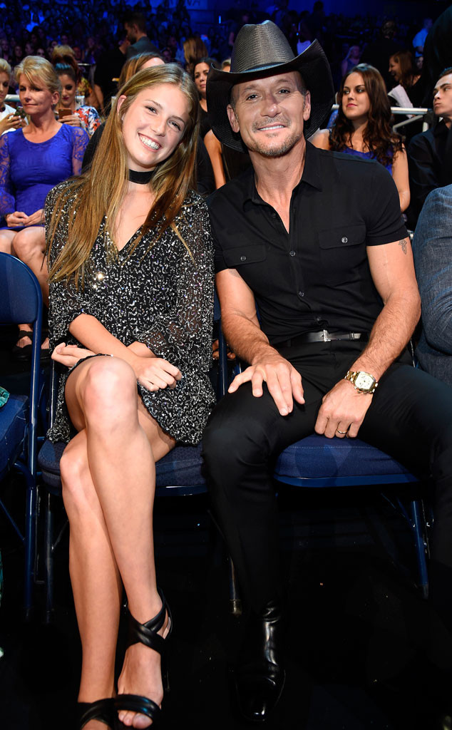 Tim Mcgraw Brought His Teenage Daughter Maggie As His Date